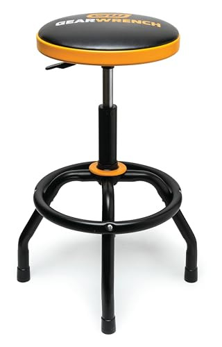 GEARWRENCH Adjustable Height Swivel Shop Stool, 26" To 31" - 86992