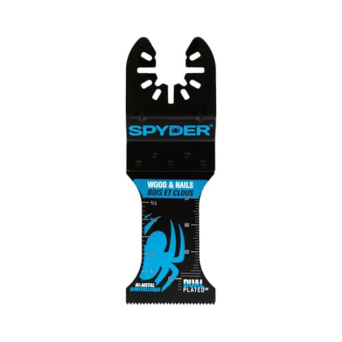Spyder Oscillating Tool Blade (70004-0), 1.35-Inch Width x 2-Inch Bi-Metal Wood and Nail Cutting Blade