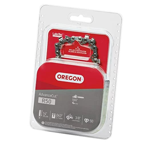 Oregon R50 AdvanceCut Replacement Chainsaw Chain for 14-Inch Guide Bars, 50 Drive Links, Pitch: 3/8", .043" Gauge, Fits Various Stihl Models