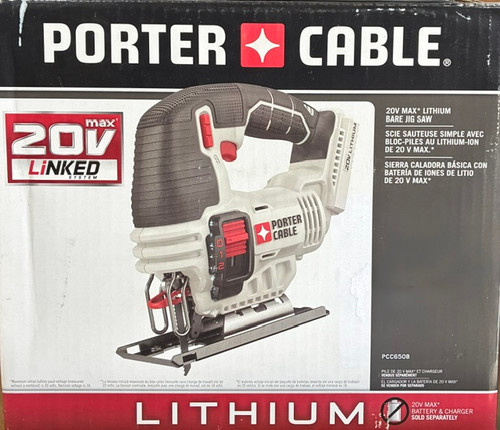 PORTER-CABLE 20V MAX Cordless Jigsaw, up to 2,500 SPM, Bare Tool Only (PCC650B)