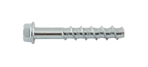 Dewalt Engineered by Powers (50 COUNT) 3/8" x 3" Dewalt Screw-Bolt+ Concrete Screw Anchor Zinc, PFM1411240