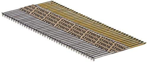 DEWALT Framing Nails (2500 COUNT), Paper Tape, 30-Degree, Smooth Shank, Bright Finish, Off-Set Round Head, 3-Inch x .120-Inch (DPT-10D120FH)