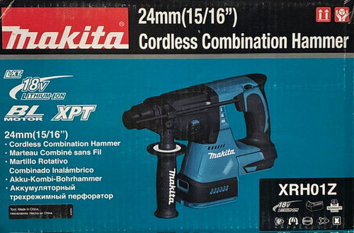 Makita XRH01Z 18V LXT Lithium-Ion Brushless Cordless 1-Inch Rotary Hammer Accepts SDS-PLUS Bits