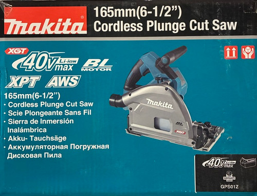 MAKITA 40V MAX XGT Lithium-ION BRUSHLESS Cordless 6-1/2 in. Plunge Circular Saw, AWS CAPABL