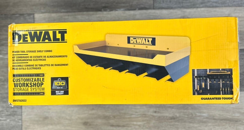 DEWALT Tool Organizer, Power Tool Storage Shelf, Hold up to 5 Tools, 100lb Capacity, DEWALT Workshop Storage System Compatible (DWST82822)