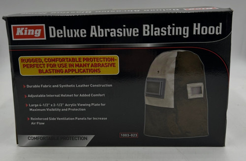 King 1003-023 Deluxe Abrasive Blasting Hood