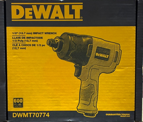 DEWALT 1/2-Inch Drive Impact Wrench,Yellow, Black, Pneumatic (DWMT70774)