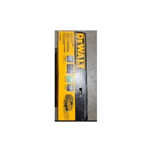 DEWALT, (7200 QUANTITY) DWCR3DGAL, 15 DEGREE, COIL GALVANIZED ROOFING NAILS, COL, 120, ROOF, 1-1/4 GA