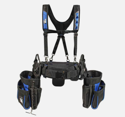 IDEAL 37-070 PRO SERIES TOOL BELT BUNDLE WITH SUSPENDERS