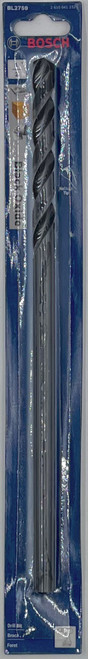 Bosch BL2759 1/2 In. x 12 In. Extra Length Aircraft Black Oxide Drill Bit