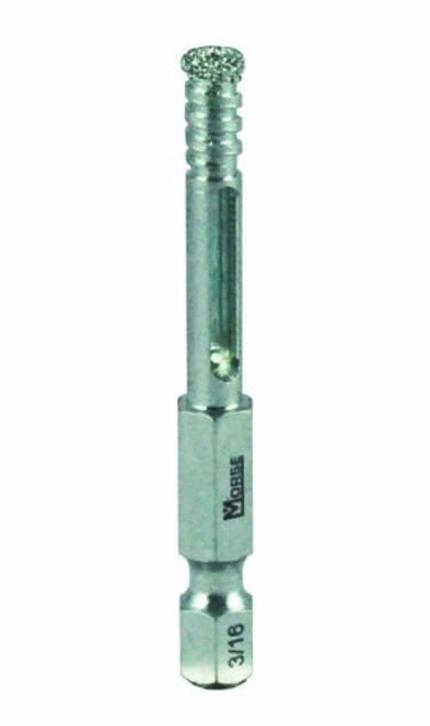 M. K. Morse  DGM03C Diamond Grit Hole Saw with Attached Arbor, 3/16-Inch