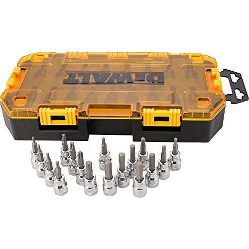 DEWALT Drive Socket Set, SAE/Metric, 1/2-Inch, 23-Piece (DWMT73813