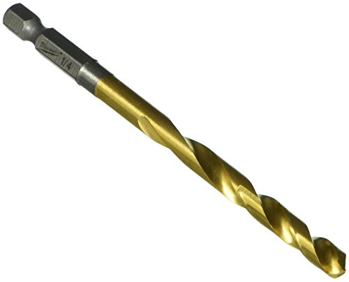 Milwaukee Drill Bit 48-89-4613, Titanium, 1/4 in.