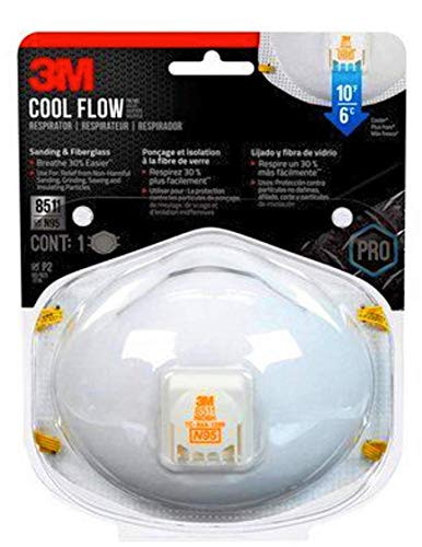 3M 8511 Respirator, N95, Cool Flow Valve (1-Pack)