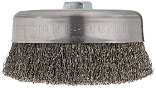 Bosch WB526 6-Inch Crimped Carbon Steel Cup Brush, 5/8-Inch x 11 Thread Arbor
