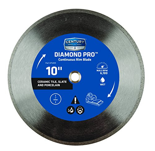 Century Drill & Tool 75459 Professional Continuous Rim Diamond Pro Saw Blade, 10