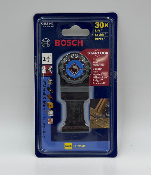 Bosch OSL114C Starlock Oscillating Multi Tool Carbide Plunge Cut Blade, 1-1/4"