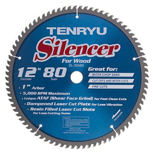 TENRYU 12in. X 80T Miter Saw Blade