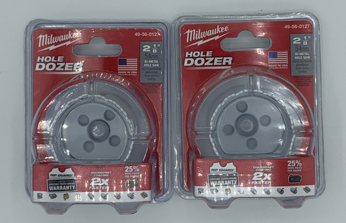 Milwaukee 49-56-0127 2-1/8-Inch Hole Dozer Bi-Metal Hole Saw - 2 Pack