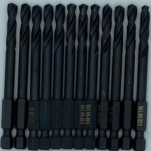 Irwin 7/32 inch Drill Bit, 12 Pack