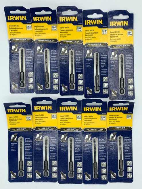 Drill Bit Black Oxide 135' Impact 9/64" - 10 Pack