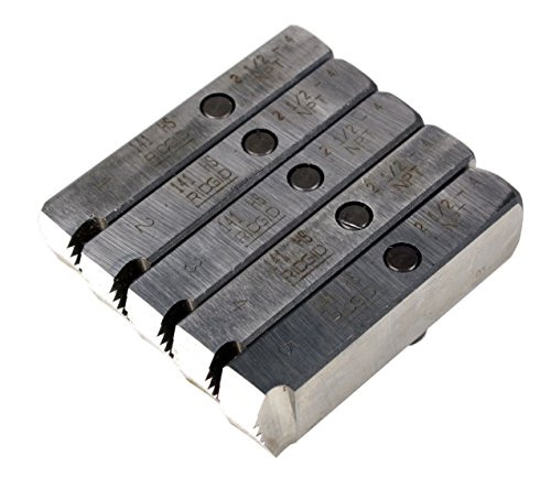 RIDGID 38120 Right-Handed High-Speed 141 NPT Pipe Dies 2-1/2" to 4", Pack of 5