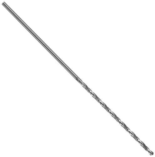Precision Twist R51 HSS Long Length Black Oxide Drill Bit, Round Shank, Spiral Flute, 57/64"