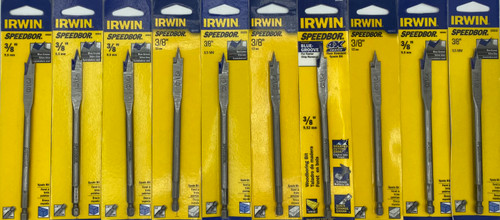 Irwin Speedbor 88806 3/8"" Speedbor 2000 Standard Length Flat Wood Boring Bit