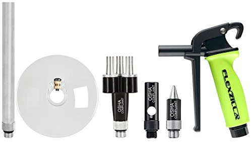 Flexzilla X3 6 Piece Blow Gun Kit, Quiet-Flo Tip, Xtreme-Flo Tip, 6 in. Extension, Chip Guard - AG1200FZKIT