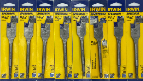 Irwin 15/16 x 6 inch Irwin Speedbor Blue-Groove Spade Bit - 8 pcs