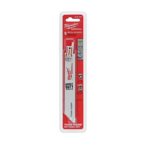 Milwaukee 48-00-5186 Super Sawzall Blade 24 Teeth per Inch 6-Inch Length