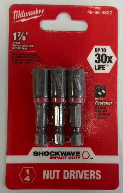 Milwaukee 49-66-4522 1/4" Magnetic Nut Driver - 3 Pack