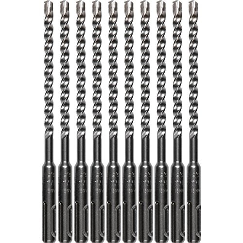 Makita B-61210 SDS-Plus Bits, 3-Cutter,  1/4" x 6", 10-Pack