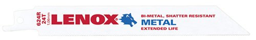 LENOX 20496-B624R 6"" 24TPI Metal Cutting Reciprocating Saw Blade - 25 Pack