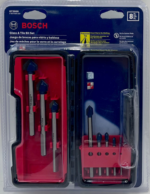 Bosch GT3000 Glass and Tile Set, 8-Piece