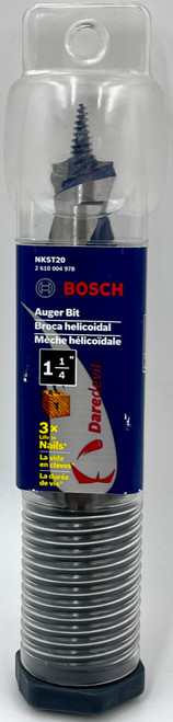 Bosch Daredevil NKST20 Auger Bits, 1-1/4-Inch by 7-1/2-Inch by 4-Inch