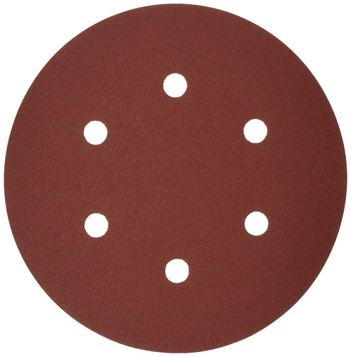 Bosch SR6R182 25-Piece 180 Grit 6 In. 6 Hole Hook-And-Loop Sanding Discs
