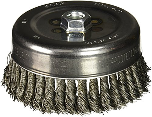 Bosch WB511 6-Inch Knotted Carbon Steel Cup Brush, 5/8-Inch x 11 Thread Arbor