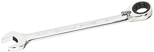 Blackhawk By Proto BW-1466 12 Point Combination Reversible Ratcheting Wrench, 16mm, Full Polish Finish