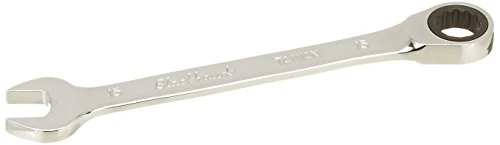 Blackhawk By Proto BW-1264 12 Point 15mm Combination Non-Reversible Ratcheting Wrench, Full Polish Finish