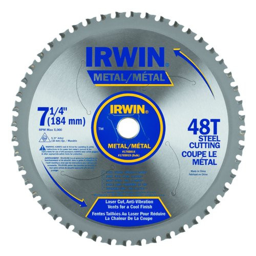 Irwin Industrial Tools 4935555 7-1/4-Inch 48-Tooth Metal Cutting Circular Saw