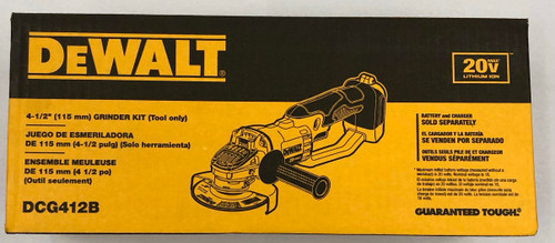 Dewalt DCG412B 20V MAX* Lithium Ion 4-1/2" Grinder (Tool Only)