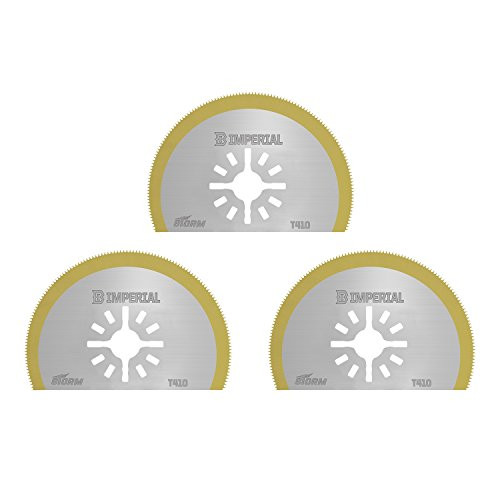 Imperial Blades 3MMT410, HSS Titanium STORM Blade, 18 TPI, 3-1/8", 3-Pack