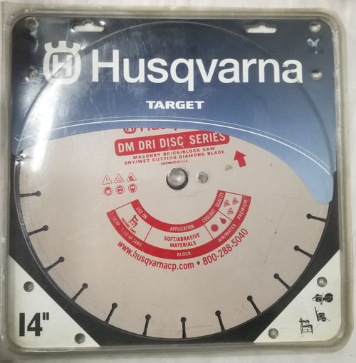 Husqvarna 585042 DM Dri Disc Masonry Segmented Diamond Blade, 14"