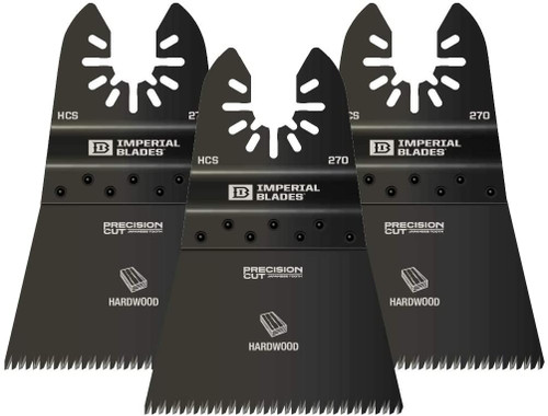 Imperial Blades-IBOA270-3 U.S.A.-ONE FIT 2-1/2"" Japanese Precision Blade Oscillating 3 Pack