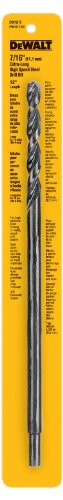 DEWALT DW1612 7/16-Inch by 12-Inch Black Oxide Twist Drill Bit