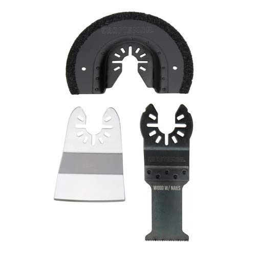 CRAFTSMAN Oscillating Tool Blades, Multi-Material, 3-Piece (CMAO201)