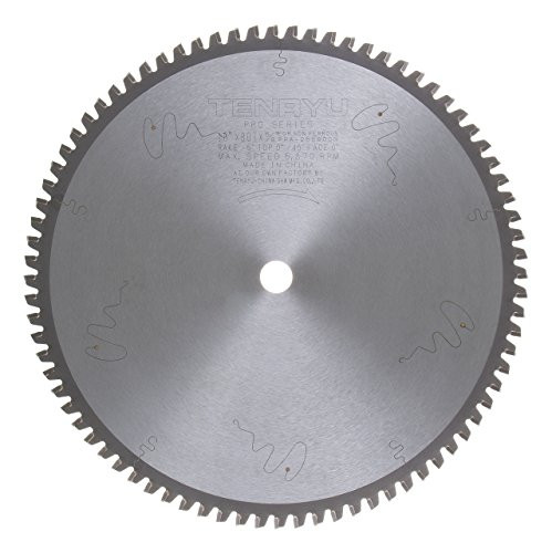 Tenryu PRA-25580DN Non-Ferrous Carbide Blade, 80 Tooth TCG, 10" x .128" x 5/8"
