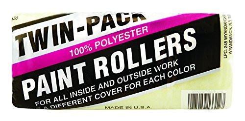 Linzer Products RC133-0900 Polyester Twin Pack Paint Roller Covers, 3/8" X 9", 2-Pack