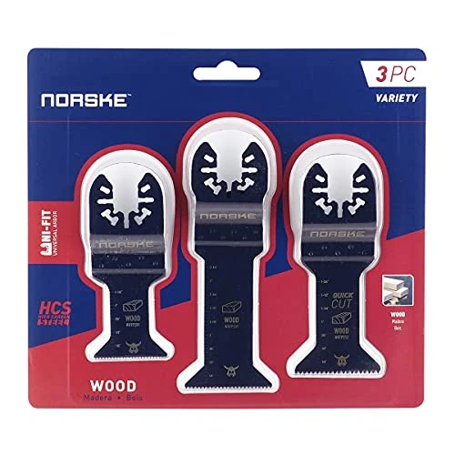 Norske Tools NOTP281 Various Wood Flush Blade (3/Pack), Oscillating Tool Accessories | Oscillating Saw Blades